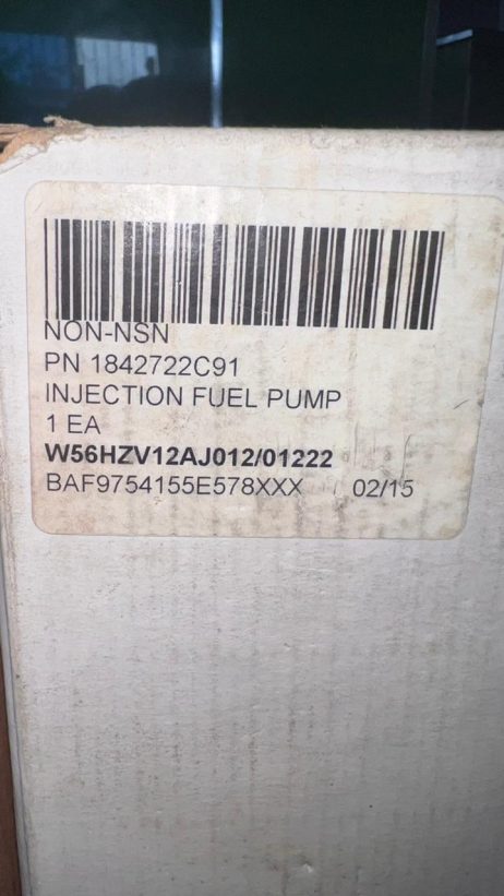 R98620020R Bosch High Pressure Oil Pump DT466 Navistar 1842722C91 (New Condition)